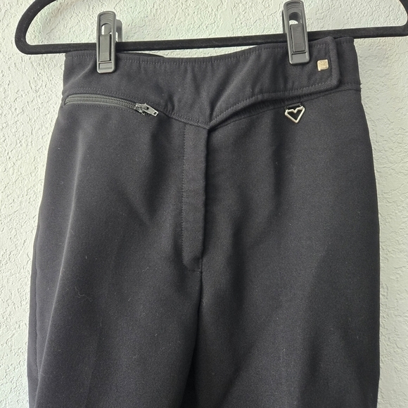 Obermeyer Sport 10R Black Vintage Ski Pants with‎ Stirrup Wool Blend - Picture 4 of 10